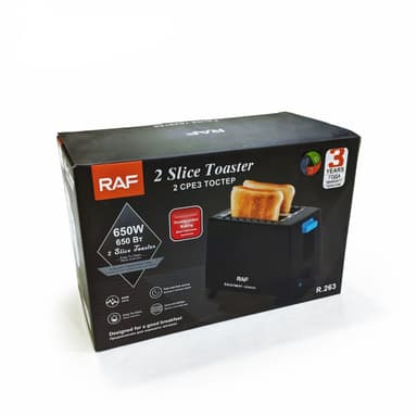 RAF Quality 2 Slice Toaster -650W