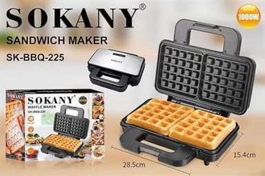 Sokany Dual Large Belgian Waffle Maker Waffle Maker