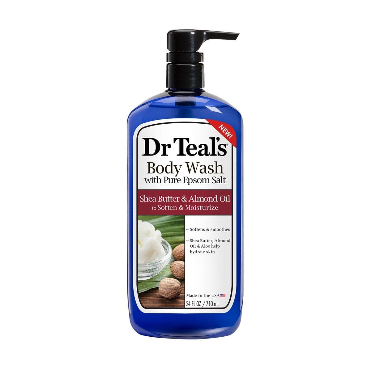 Dr Teal's Body Wash 710ml Shea Butter & Almond